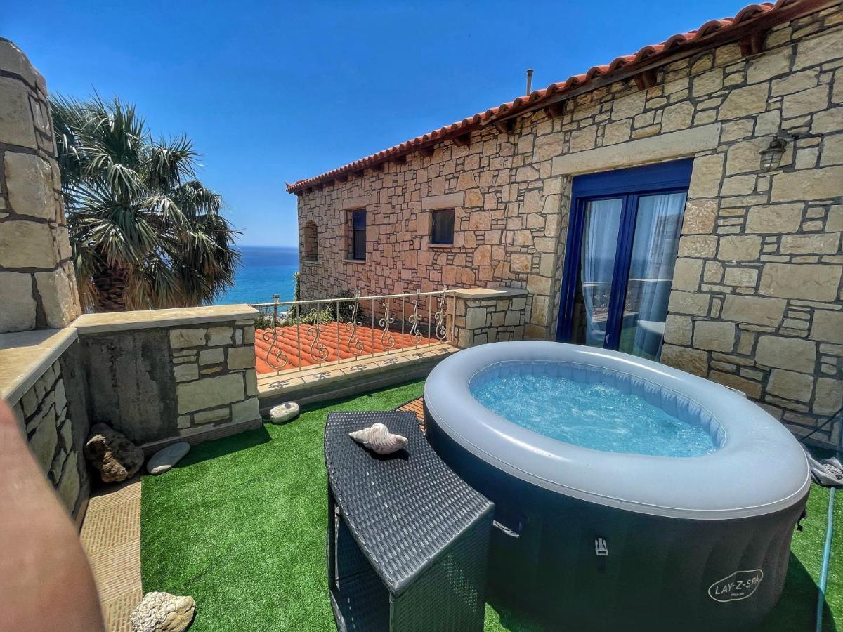 Elouthia Residence With Sea View And Hot Tub Tsoútsouros Exteriér fotografie