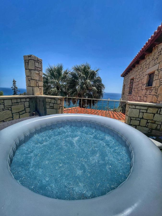 Elouthia Residence With Sea View And Hot Tub Tsoútsouros Exteriér fotografie